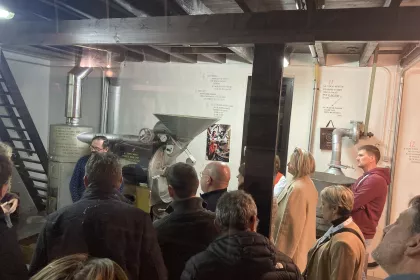 Bigger view of 21 november 2024 - Bezoek koffiebranderij Hoorens - Panamarenko