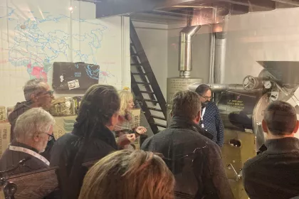 Bigger view of 21 november 2024 - Bezoek koffiebranderij Hoorens - Panamarenko